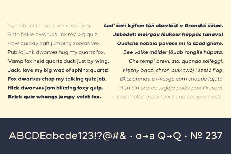 Giga Sans Font Family Pack sample
