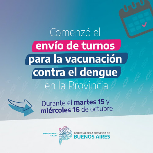 Durante el martes 15 y el 16 de octubre la Provincia enviará turno por correo electrónico a las y los bonaerenses que cumplen la