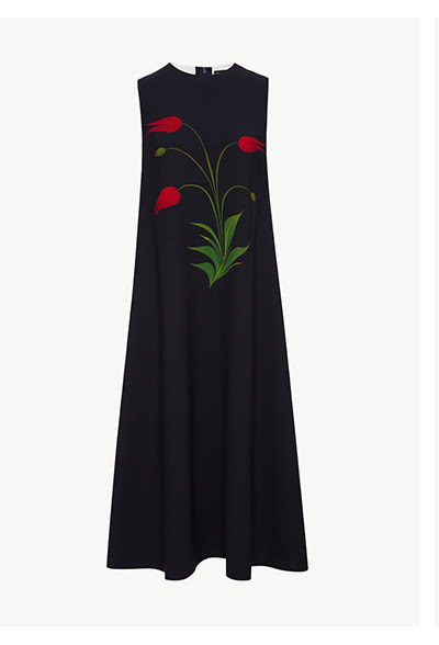 Marbled Tulip Maxi Dress