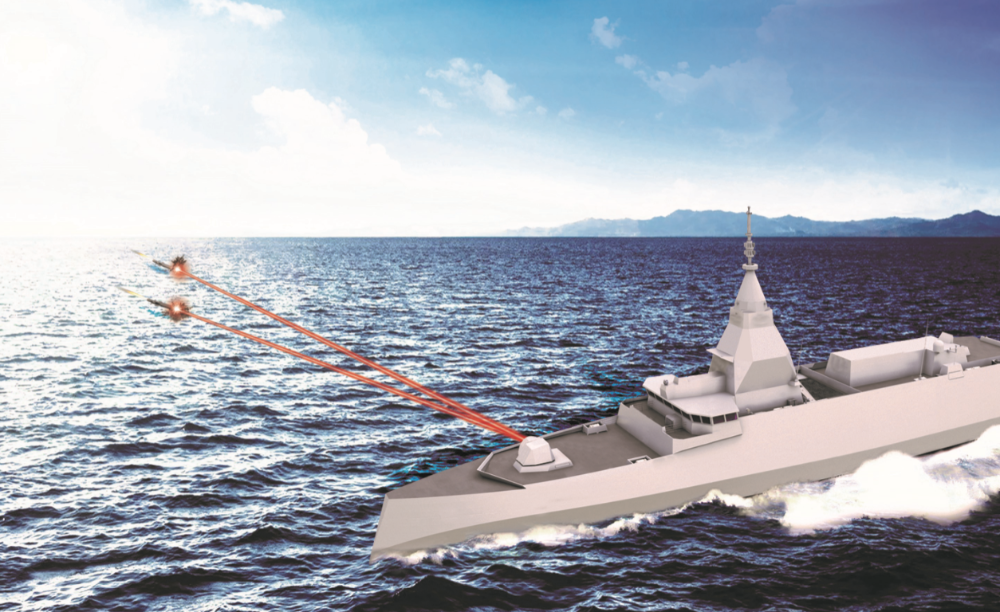Interception par arme laser