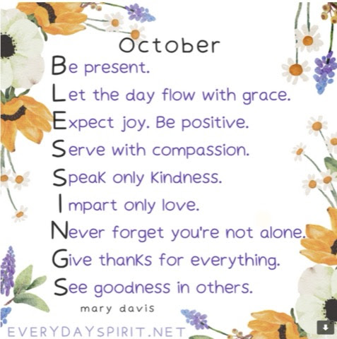 October-Blessings