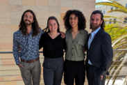 Four interns pose together. From left to right: Raymond (Ray) Hunter, Meghan Roberts, Logan Ruggles, Lars Nelson