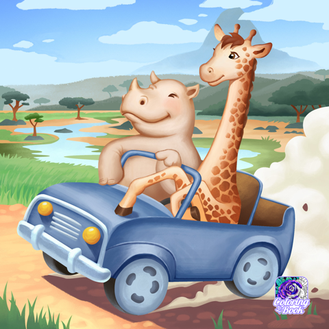 Giraffe-Driving-By-Color