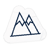 Mountain sticker