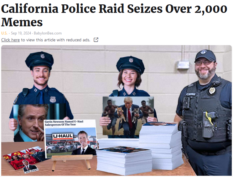 California police arrest memers.