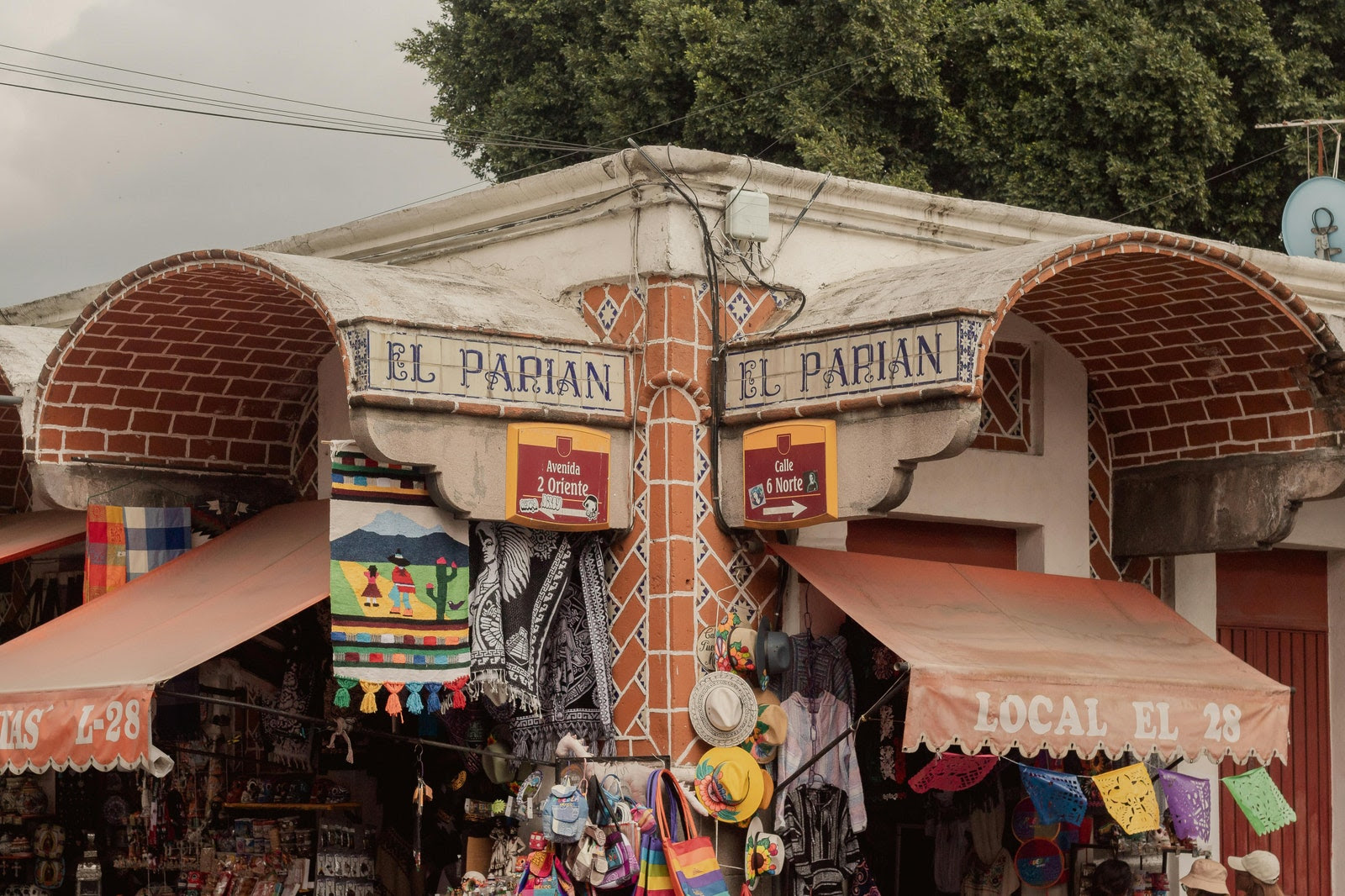 fachada de ercado el parian en puebla