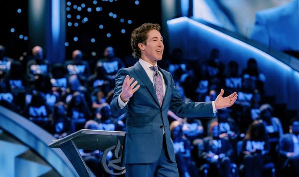 Joel Osteen worked behind the scenes at Houston’s Lakewood Church before preaching his first sermon in 1999. On May 19, 2024, he’ll deliver his 1,000th sermon in the megachurch’s pulpit. (Photo courtesy of Lakewood Church)