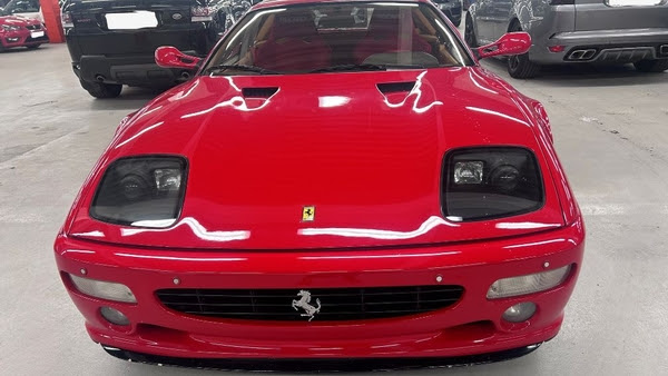 The red Ferrari F512M was one of two of the Italian sports cars taken while their drivers were at the San Marino Grand Prix held at Imola in Italy in April 1995 (Photo: Met Police)