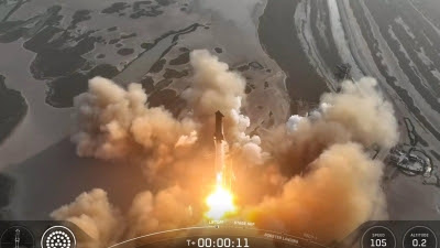 Starship alcanzó el espacio en su primer re-vuelo pero se descontroló