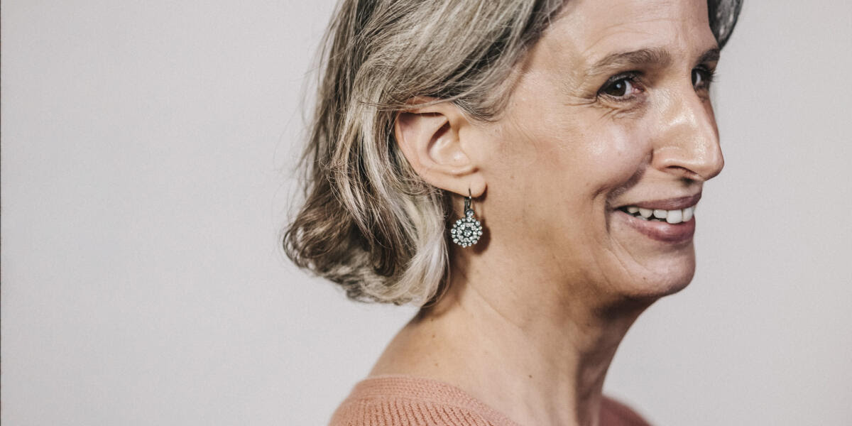 Paris, le 27 septembre 2021. Mona Chollet, au theatre du Rond-Point (Rond Point), pendant la journee de rencontres "Telerama Dialogue". ©Denis ALLARD/Leextra