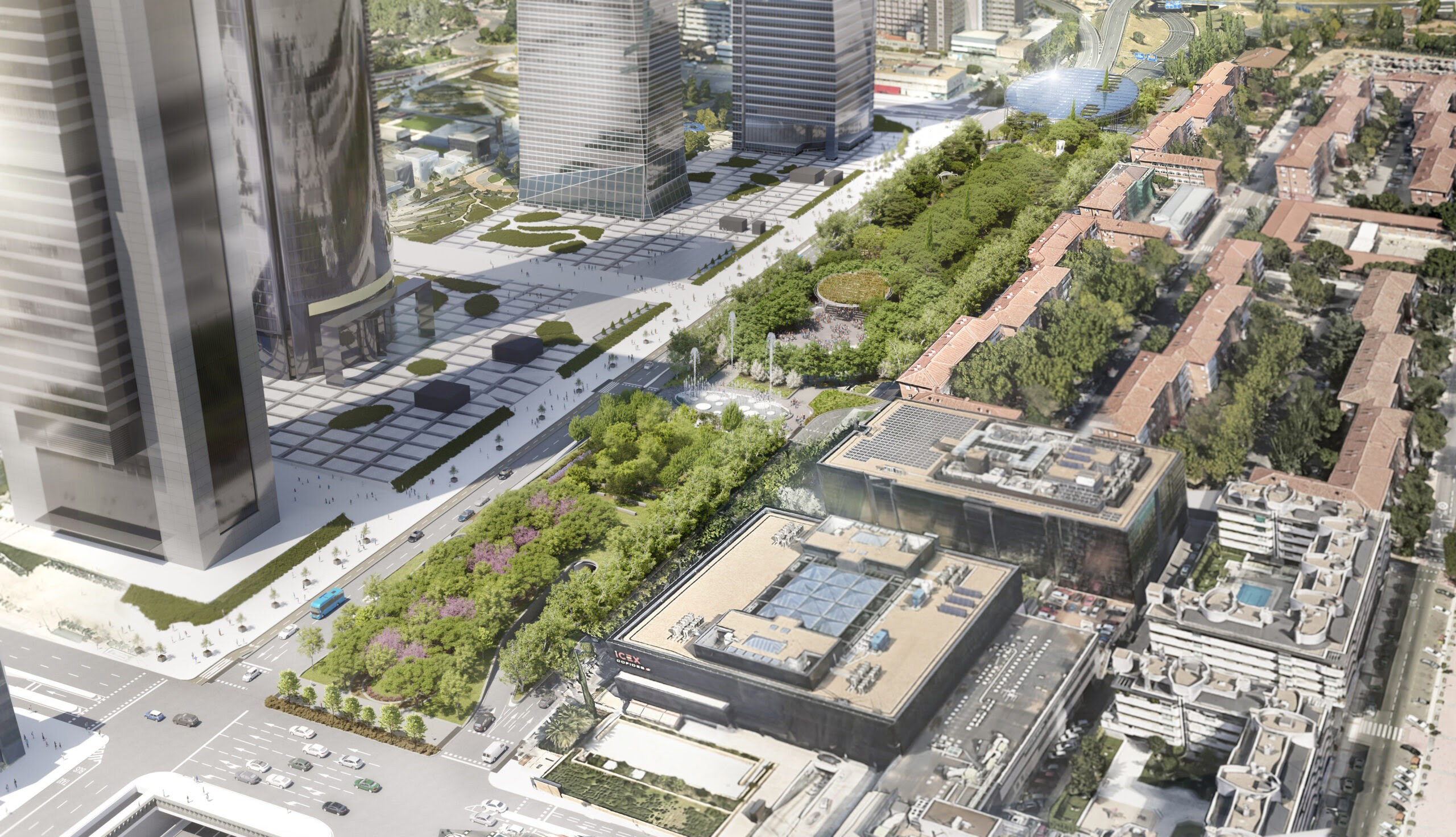 Ferrovial soterrará el norte de la Castellana de Madrid junto con Gyocivil y Licuas por 98 millones de euros Soterramiento del norte de la Castellana