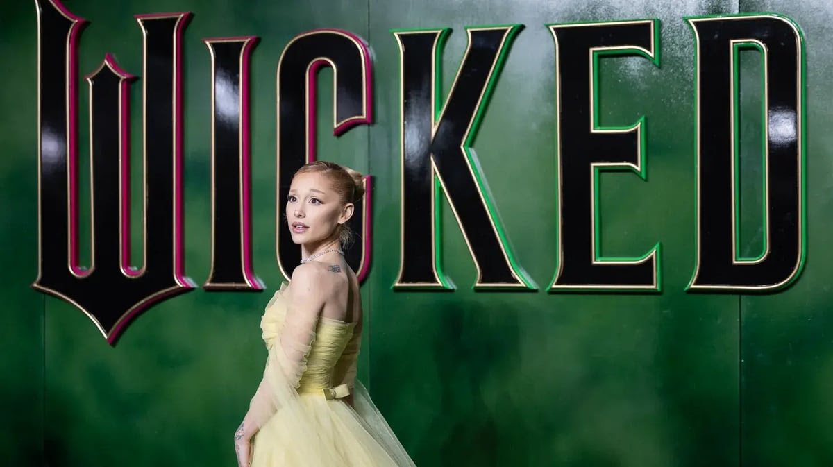 Celebs and Cast members attend the “Wicked” film premiere at the Royal Festival Hall Featuring: Ariana Grande Where: London, United Kingdom When: 18 Nov 2024. Photo Credit: Phil Lewis/WENN (via Reuters).