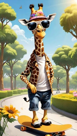 Giraffe-Skateboard