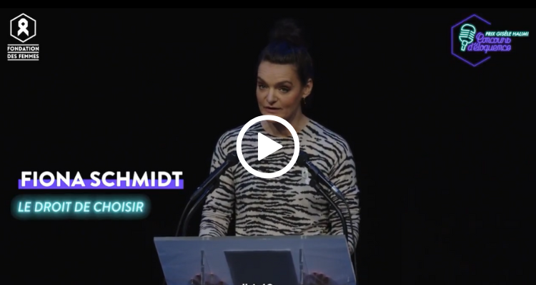 Fiona Schmidt, le droit de choisir