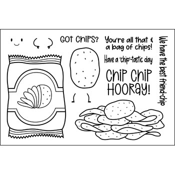 Image of More Chips Galore Clear Stamps Set of 12