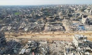 Gran parte de Gaza ha quedado destruida durante la guerra con Israel.