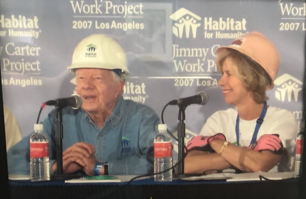 Janice Hahn and Jimmy Carter in 2007