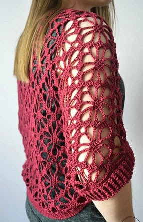 Crochet a Meadow Lace Shrug