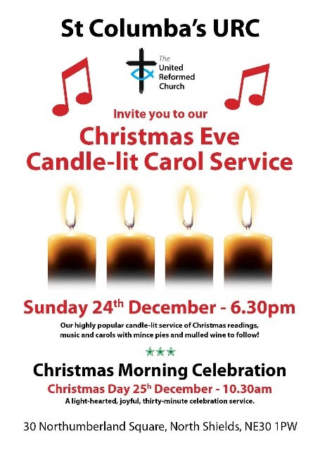 carol service flyer