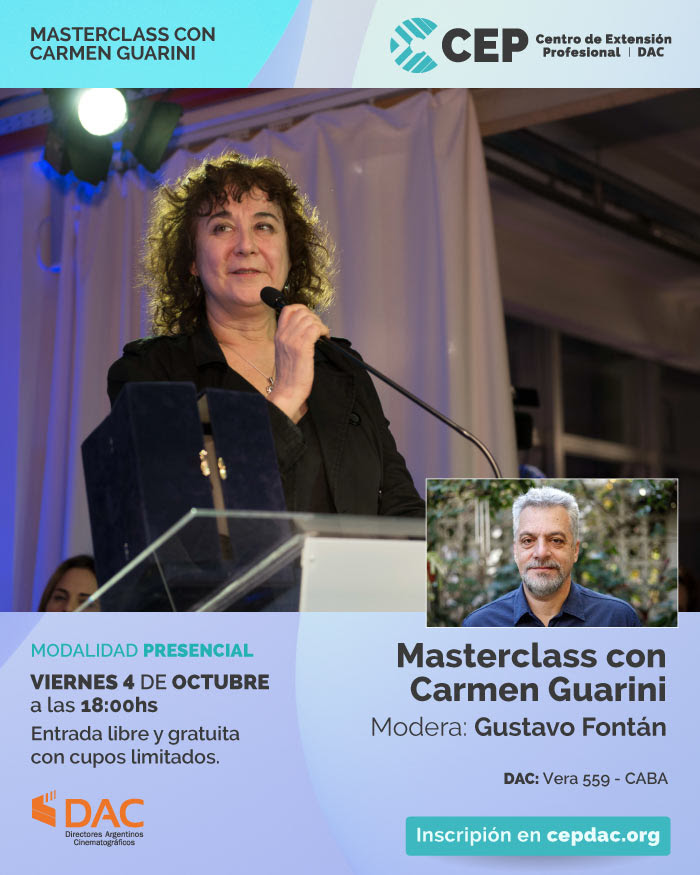 Masterclass con la directora Carmen Guarini