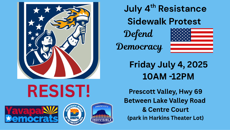 Defend Democracy Sidewalk Protest