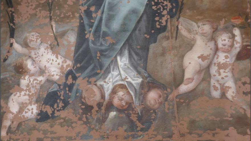 Restauración del lienzo La Inmaculada de la Cartuja de Talamanca de Jarama