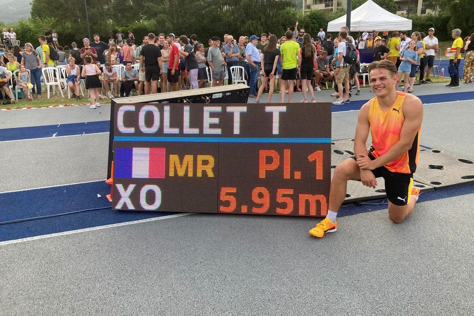 'Papa, maintenant c'est moi le boss !' : avec un saut à 5,95m, le perchiste Thibaut Collet bat son record et celui de son père