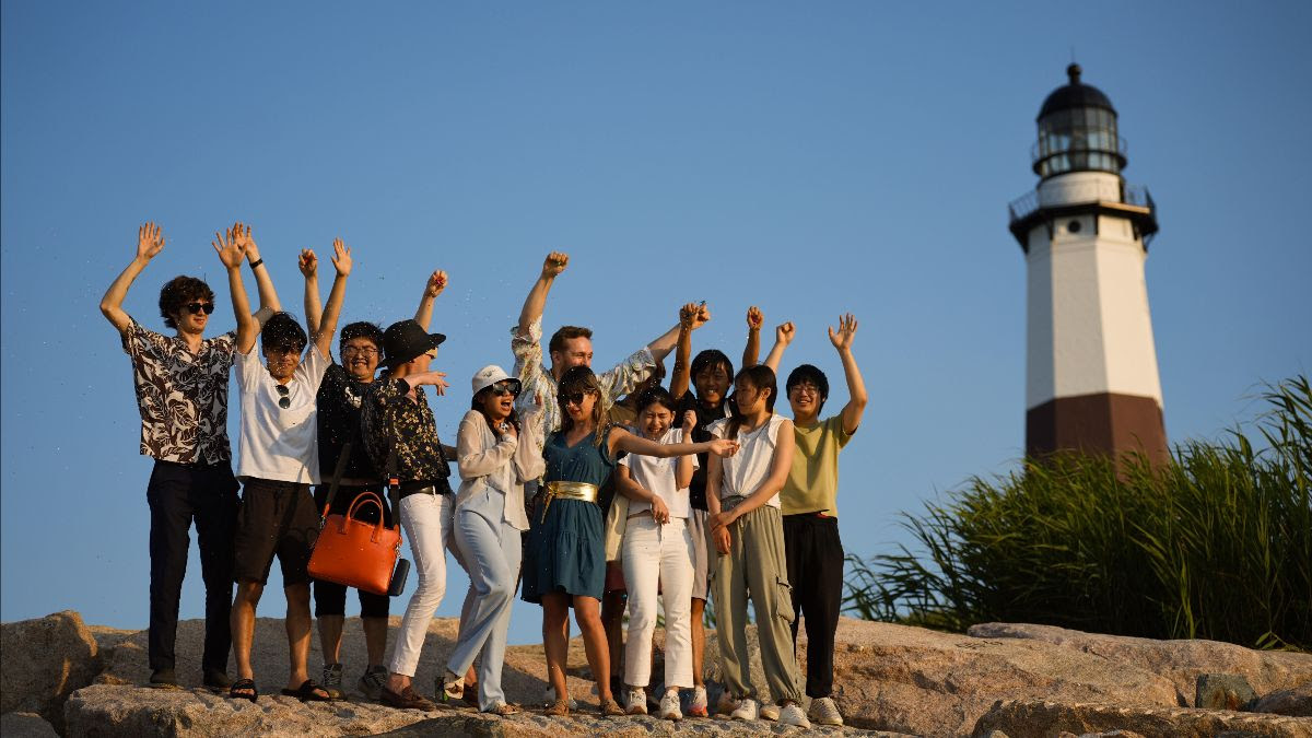 2024 Pianofest students at Montauk Lighthouse