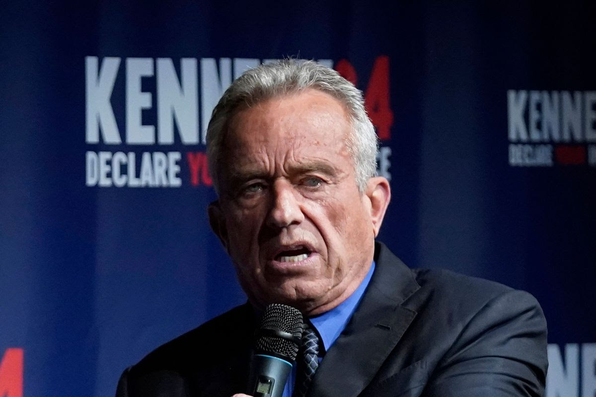 Robert F. Kennedy Jr. during a Miami campaign event in October 2023. (AP Photo/Wilfredo Lee, File)