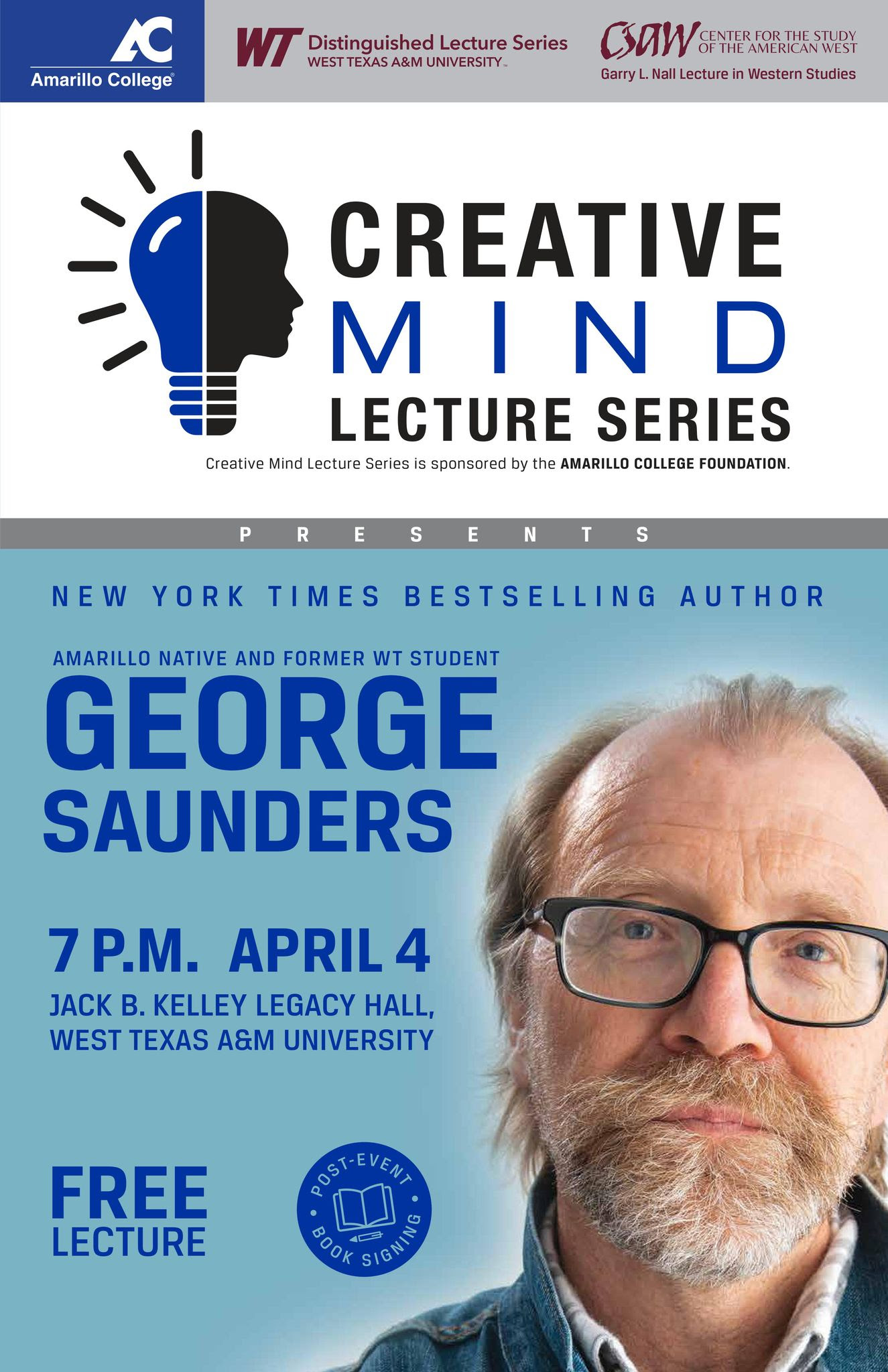 Creative Mind Lecture Series @ Creative Mind Lecture Series | Canyon | Texas | United States