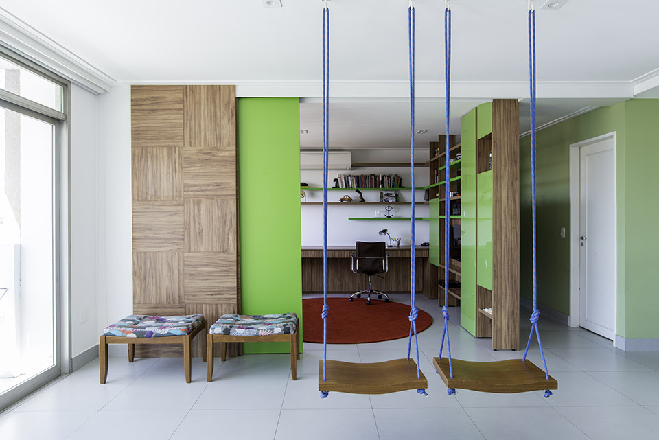 Projeto em apartamento alugado, com aproveitamento dos espaços nos ambientes | Foto: Edson Ferreira