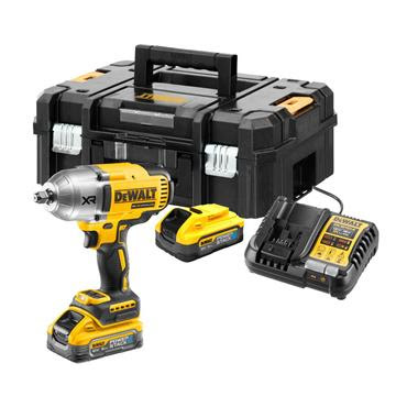 Image of DEWALT DCF900H2T 18V XR Powerstack 1/2 Inch High Torque Impact Wrench, 2x 5.0Ah Batteries