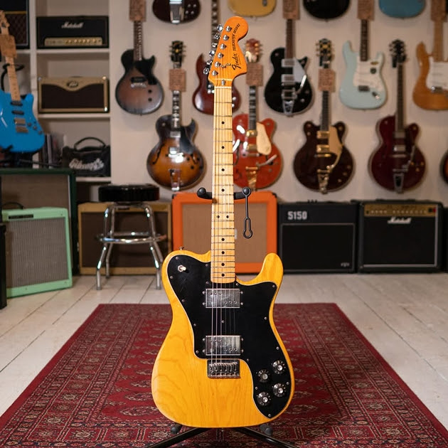 1977 Fender Telecaster Deluxe - Natural - OHSC - Preowned