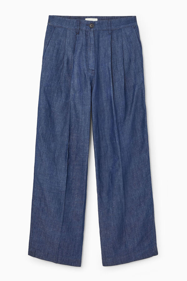 WIDE LEG%20TAILORED%20DENIM%20TROUSERS