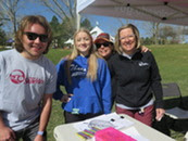 Staff and volunteers at Arbor Day Festival