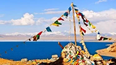 Tibetan Plateau Prayer Flags