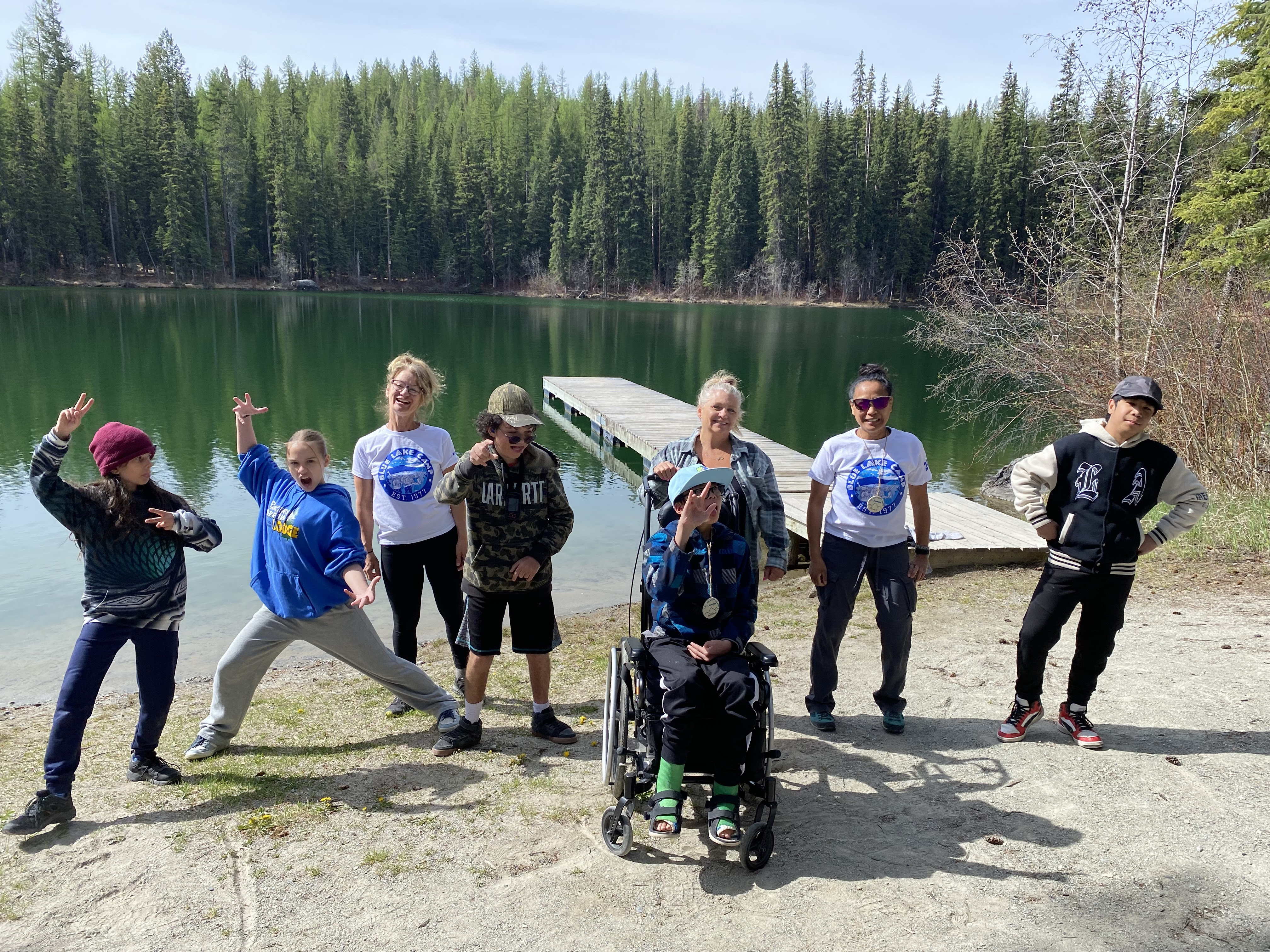 Rockies' students at Blue Lake