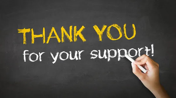 Thank you for your support Chalk Illustration Stock Photo by ©kbuntu  27892227