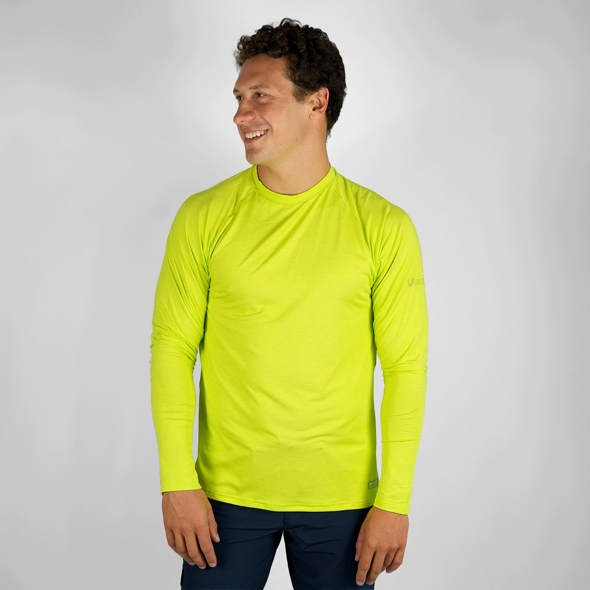 Image of UV Ocean Tech L/S Tee - Lime