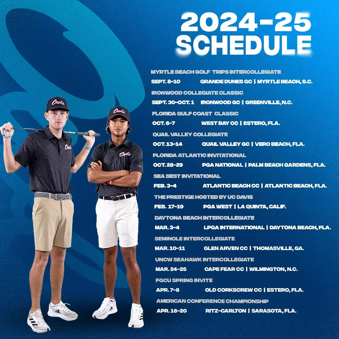 24-25 MGOLF Schedule Graphic