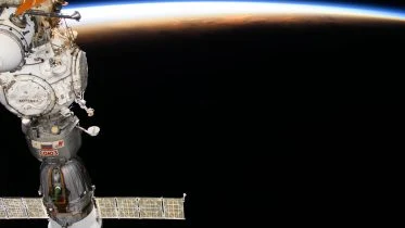 International Space Station Soars Into an Orbital Sunset