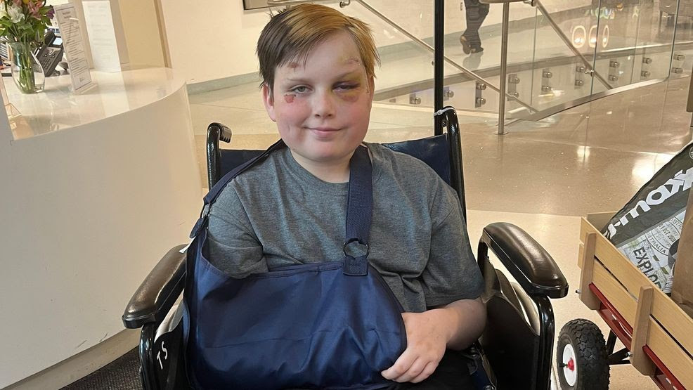 Stonington boy recovering after crash with school bus