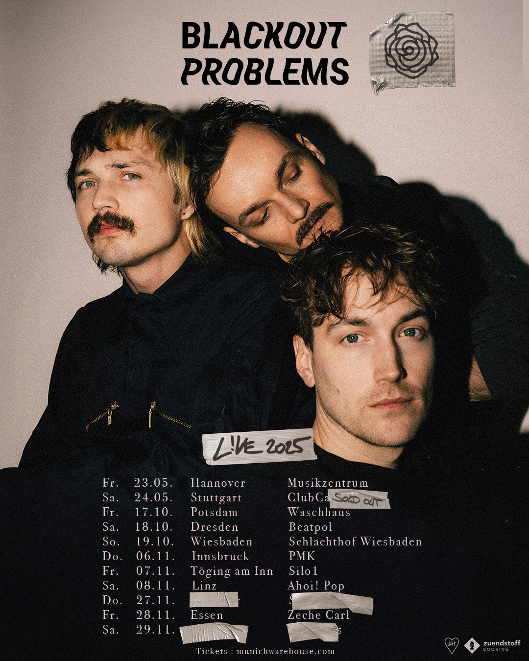 BLACKOUT PROBLEMS: Single "Frontrow", Clubshows und Festivals 2025 – Alle Zeichen auf NEU!