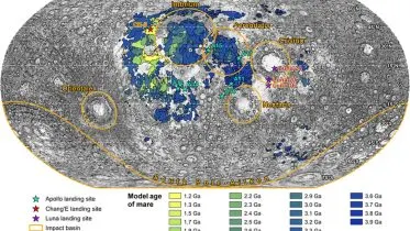 Locations of Samples Returned From the Moon