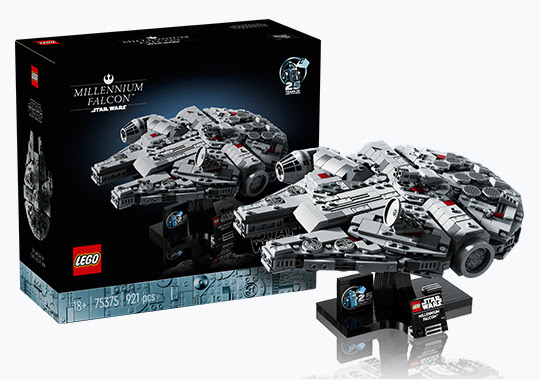 Smyths Toys Black Friday Specials - Extra lines added 13 LEGO Star Wars 75375 Millennium Falcon Model Set for Adults