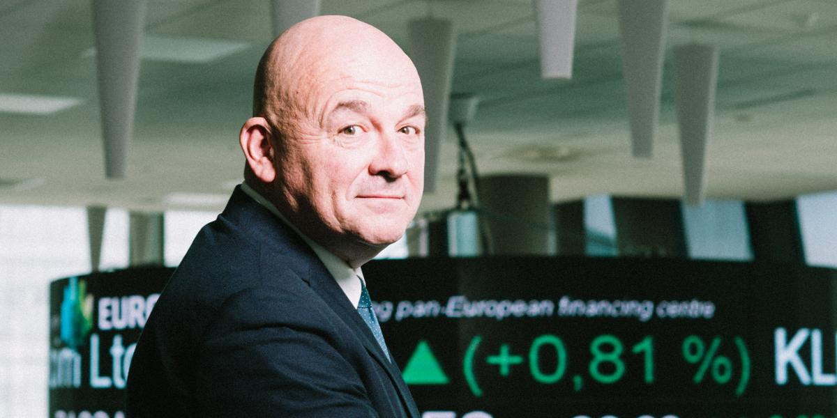 Stéphane Boujnah, directeur général d'Euronext à Paris La Défense, le 24 novembre 2022