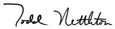 Todd Nettleton's signature