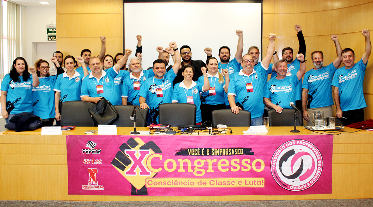 X Congresso do SINPROSASCO | Evento consolida um novo momento do Sindicato junto à categoria – cada vez mais forte e organizado!
