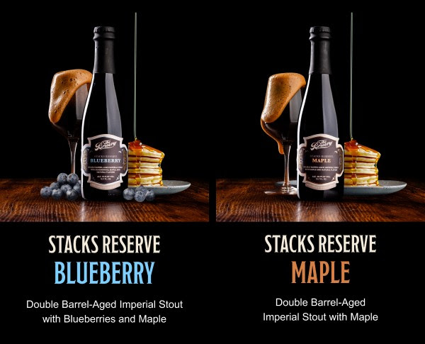 STACKS RESERVE: Blueberry & Maple - Double Barrel-Aged Imperial Stout with Blueberries and Maple, Double Barrel-Aged Imperial Stout with Maple