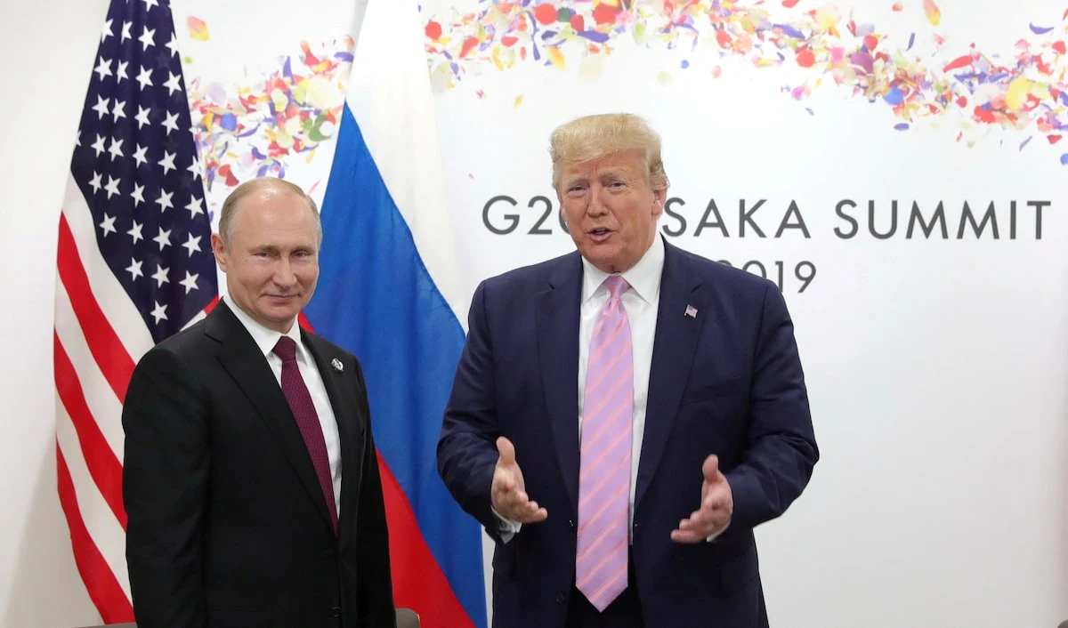 Vladimir Putin, Donald Trump, Osaka, June 28, 2019. 